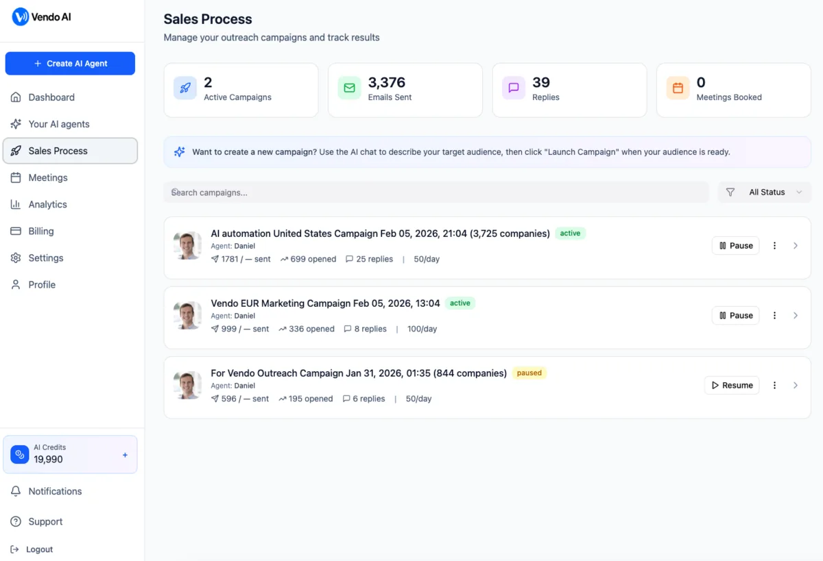 Sales process and campaigns.